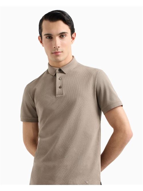 Jacquard jersey polo shirt Emporio Armani | EM001295 AF10762.F6066